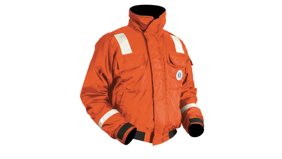 Mustang Survival Classic Bomber Jacket w/SOLAS Reflective Tape - X-Large - Orange 27621