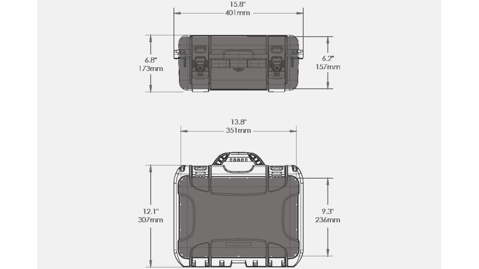 Nanuk Mavic Air Fly More Hard Case W/Foam Insert, Silver, Medium 915-MAVIA5