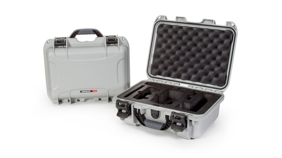 Nanuk Mavic Air Fly More Hard Case W/Foam Insert, Silver, Medium 915-MAVIA5