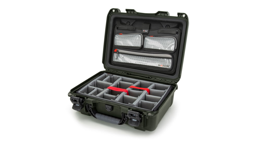 Nanuk 925 Pro Photo Camera Case Kit w/Lid Organizer / Padded Divider