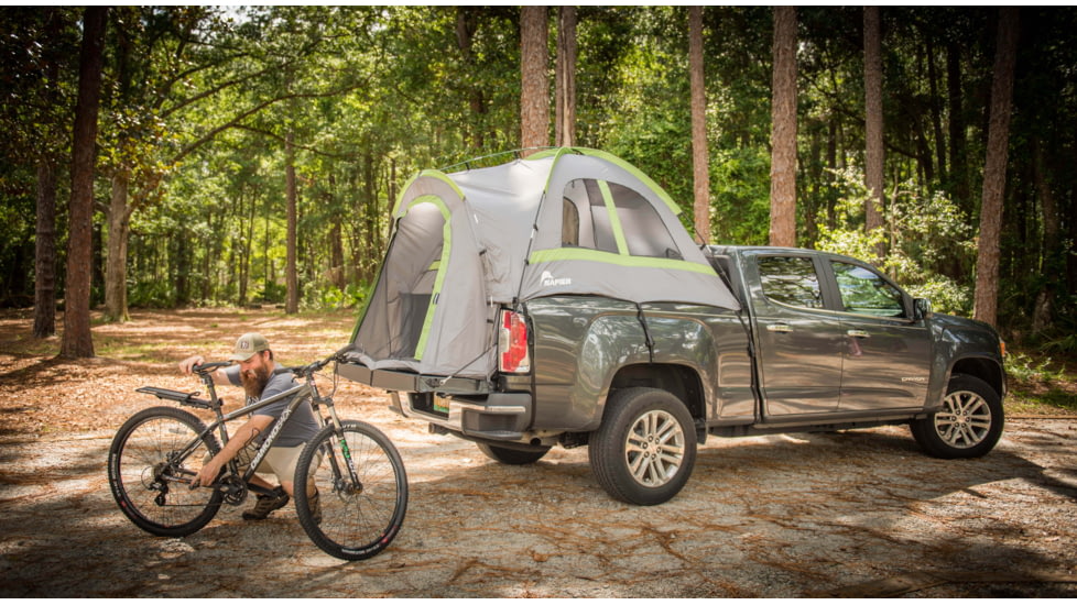Napier Backroadz Truck Tent, Full Size Crew Cab Bed, Gray/Green, 5.5-5.8 ft, 19033