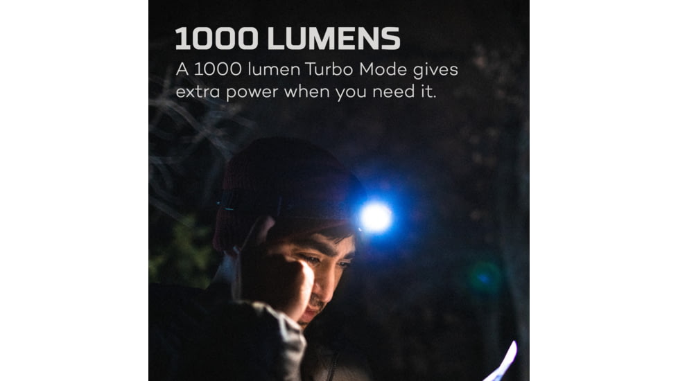 Nebo Einstein COB LED Headlamp, Lithium Ion, White, 1000 Lumens, Black, NEB-HLP-0007