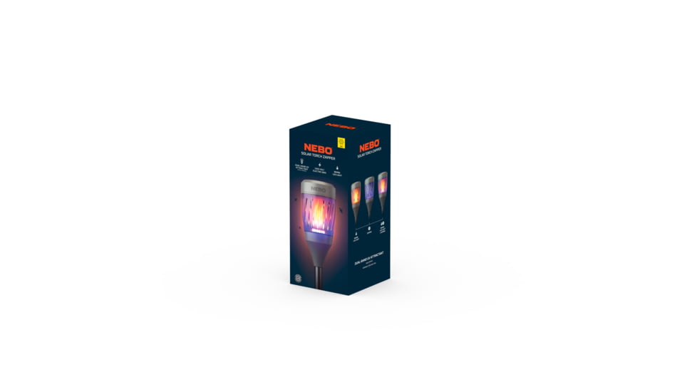 Nebo Solar Torch Zapper 1200mAh Li-ion Battery LED Lantern