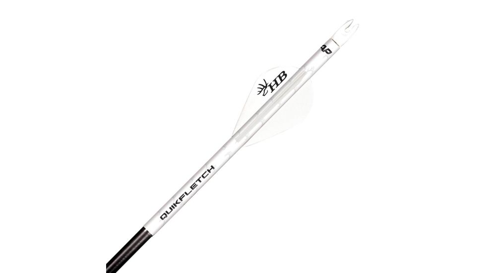New Archery Products Quikfletch 2in Heartland Bowhunter Vanes, 100 Pack, White/White/White NAP-60-759