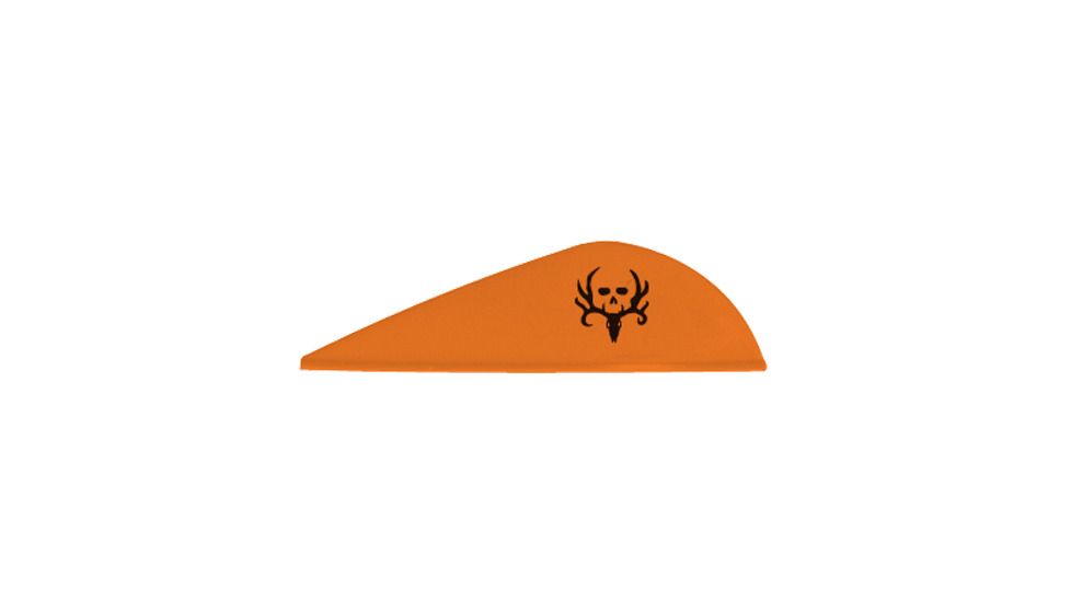 New Archery Products Quikspin 2in Vane, Bone Collector Edition, 36 Pack, 12W/24O, White/Orange, NAP-60-709