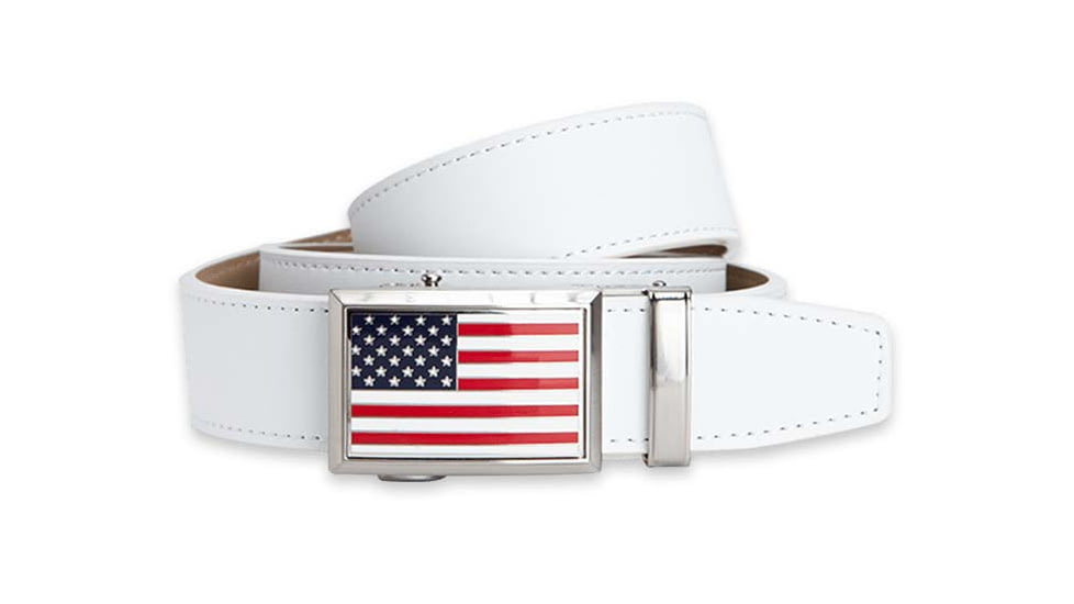 Nexbelt USA Heritage Golf Belt, White, PCE3361