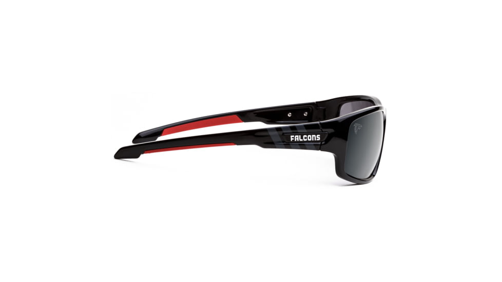 NFL Catch Atlanta Falcons Single Vision Prescription Sunglasses, Glossy Black Frame, 622586T02SV