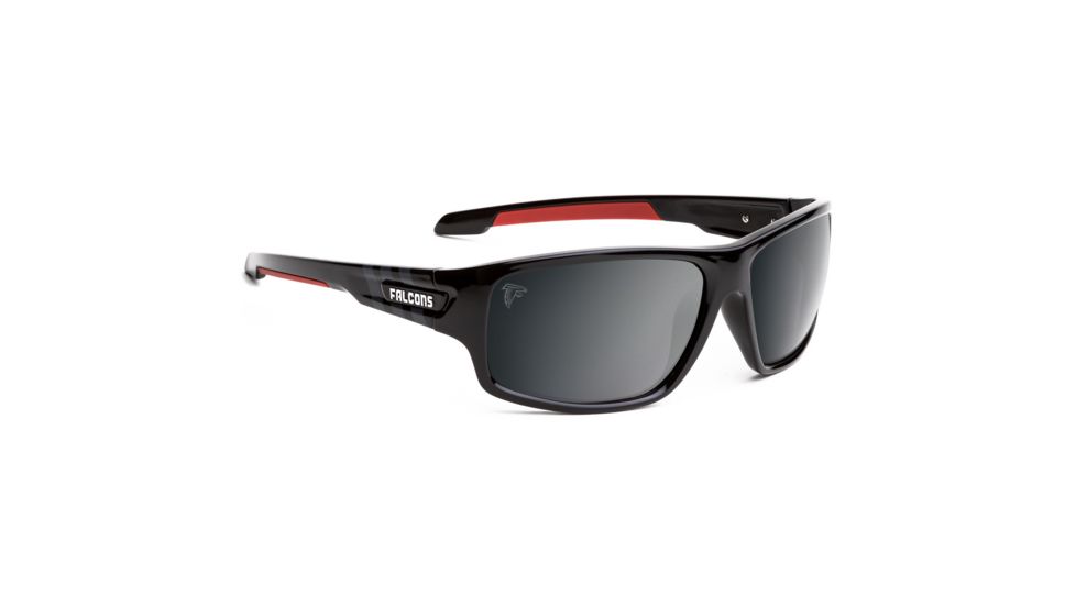 NFL Catch Atlanta Falcons Single Vision Prescription Sunglasses, Glossy Black Frame, 622586T02SV