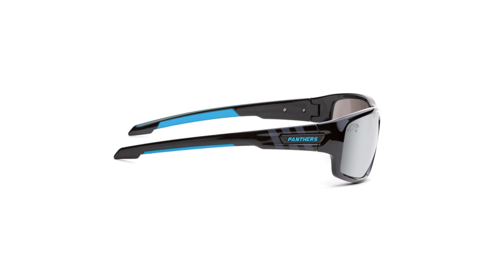 NFL Catch Carolina Panthers Single Vision Prescription Sunglasses, Glossy Black Frame, 622586T05SV