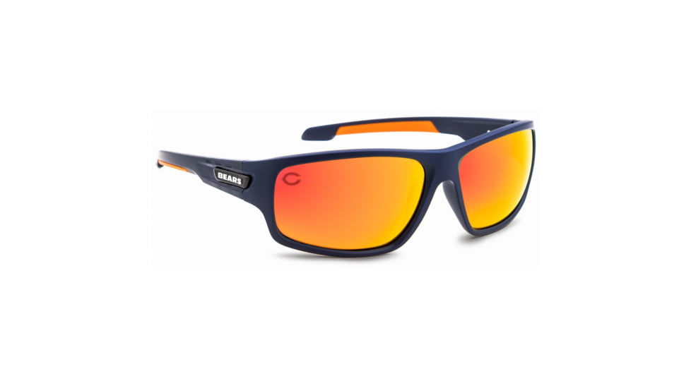 NFL Catch Chicago Bears Single Vision Prescription Sunglasses, Matte Dark Navy Frame, 622586T06SV