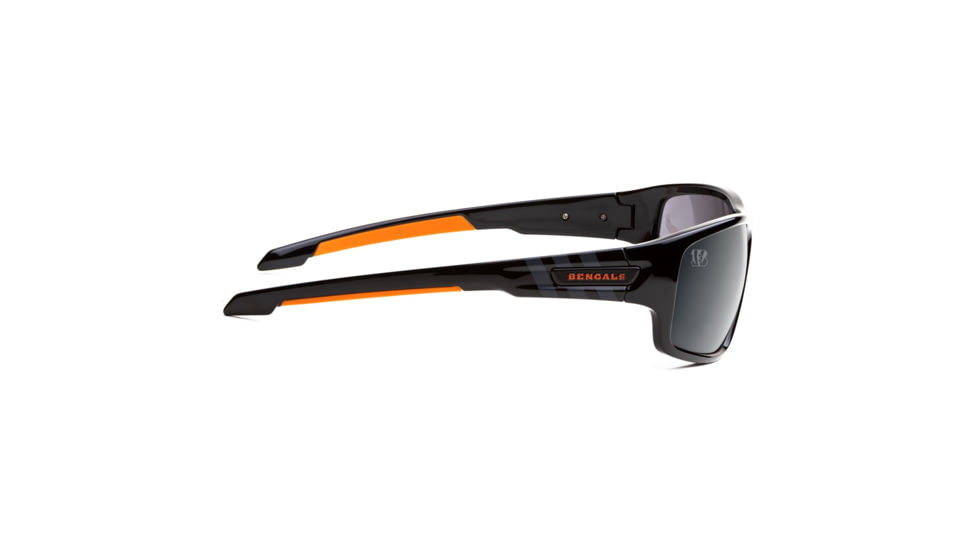 NFL Catch Cincinnati Bengals Single Vision Prescription Sunglasses, Glossy Black Frame, 622586T07SV