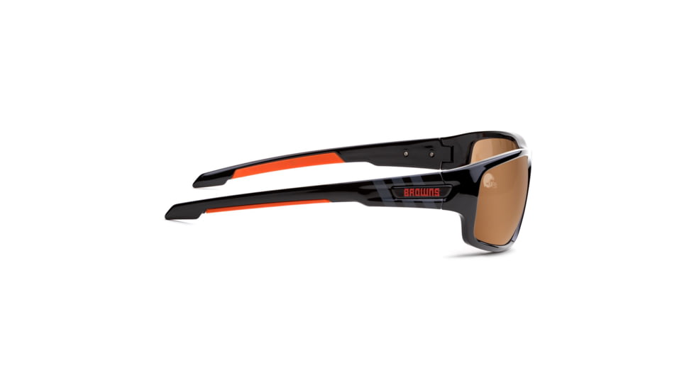 NFL Catch Cleveland Browns Single Vision Prescription Sunglasses, Glossy Black Frame, 622586T08SV