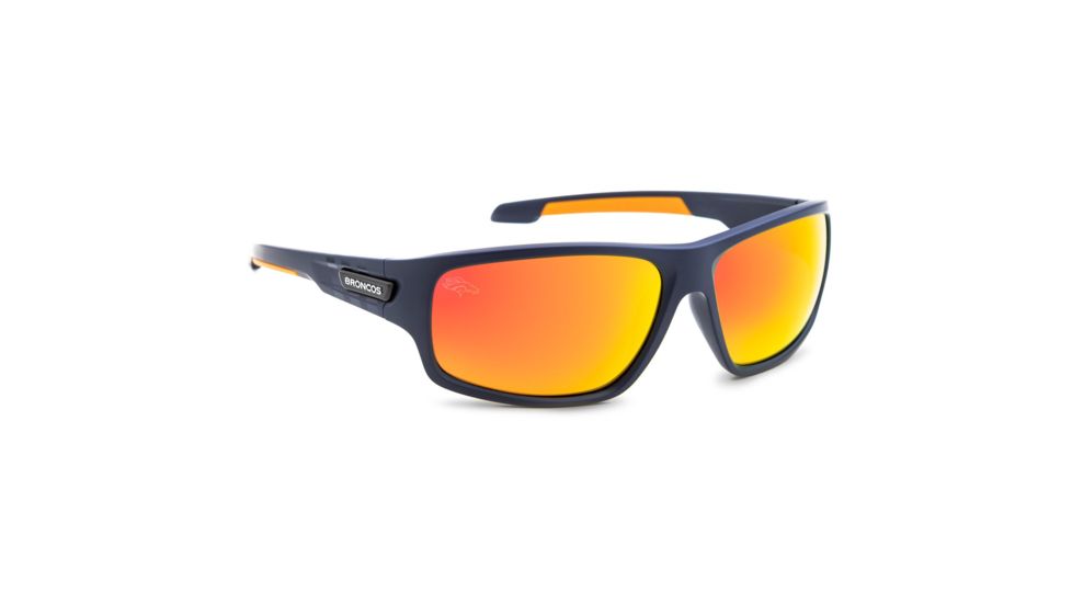 NFL Catch Denver Broncos Single Vision Prescription Sunglasses, Matte Dark Navy Frame, 622586T10SV