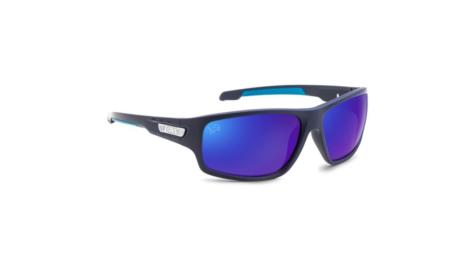 NFL Catch Detroit Lions Single Vision Prescription Sunglasses, Matte Dark Navy Frame, 622586T11SV