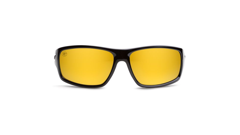 NFL Catch Green Bay Packers Single Vision Prescription Sunglasses, Glossy Black Frame, 622586T12SV