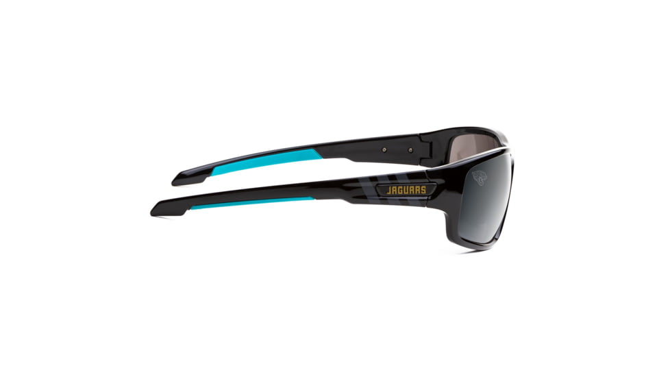 NFL Catch Jacksonville Jaguars Single Vision Prescription Sunglasses, Glossy Black Frame, 622586T15SV