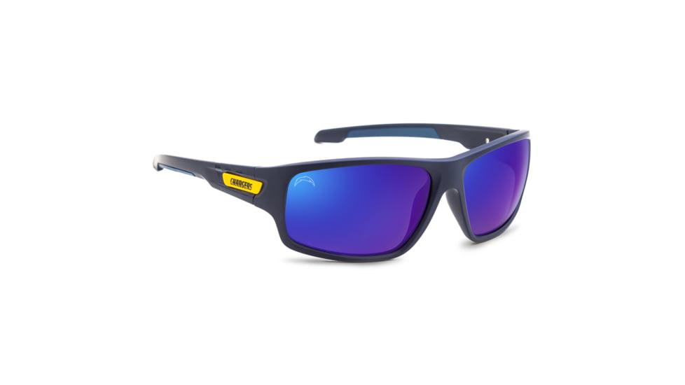 NFL Catch Los Angeles Chargers Single Vision Prescription Sunglasses, Matte Dark Navy Frame, 622586T26SV