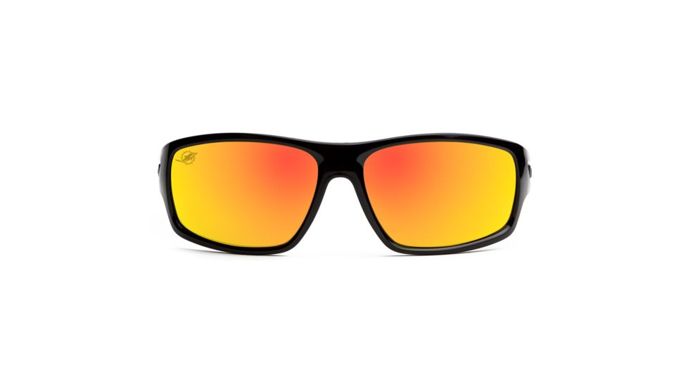 NFL Catch Miami Dolphins Single Vision Prescription Sunglasses, Glossy Black Frame, 622586T17SV