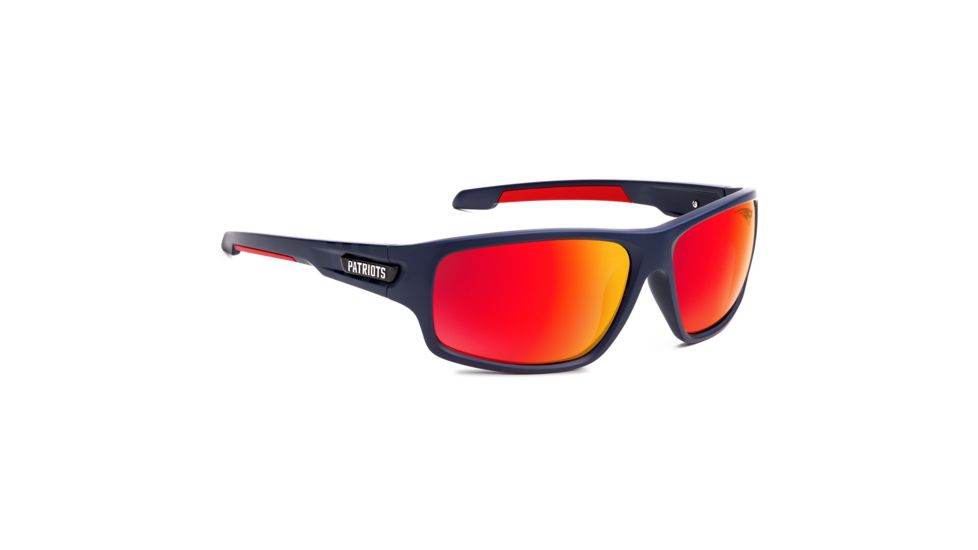 NFL Catch New England Patriots Single Vision Prescription Sunglasses, Matte Dark Navy Frame, 622586T19SV