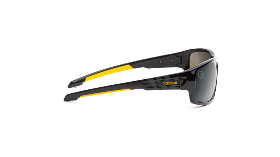 NFL Catch Pittsburgh Steelers Single Vision Prescription Sunglasses, Glossy Black Frame, 622586T25SV
