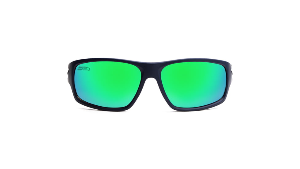 NFL Catch Seattle Seahawks Single Vision Prescription Sunglasses, Matte Dark Navy Frame, 622586T28SV