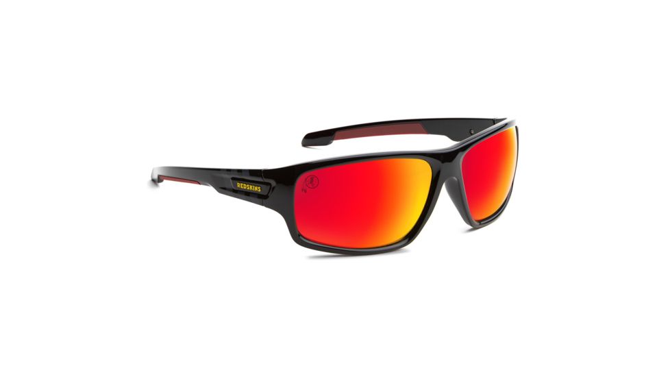NFL Catch Washington Redskins Single Vision Prescription Sunglasses, Glossy Black Frame, 622586T32SV