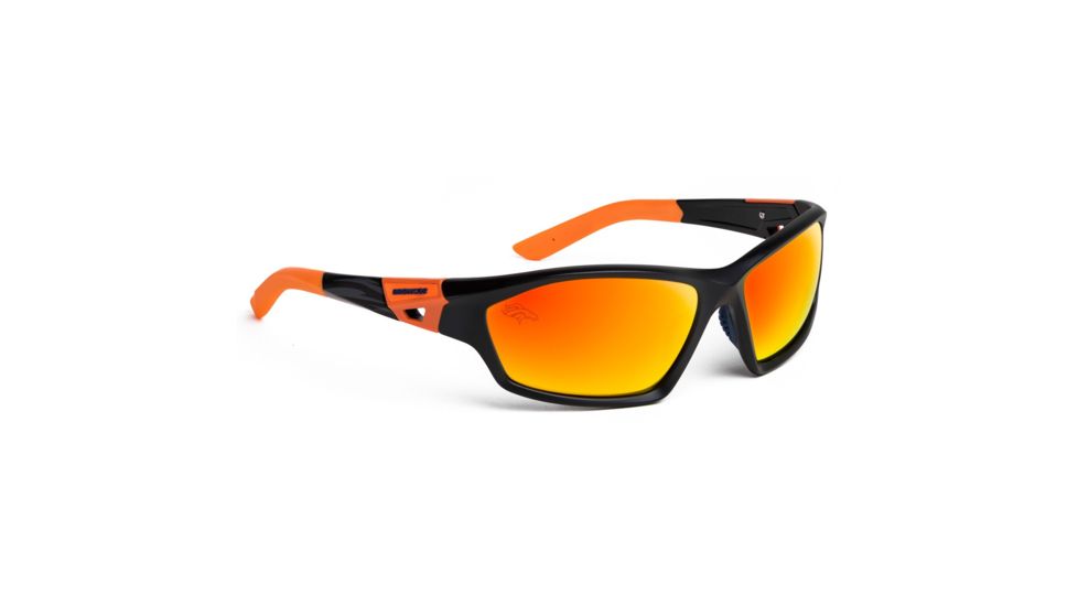 NFL Lateral Denver Broncos Bifocal Prescription Sunglasses, Matte Black Frame, 619462A10BI