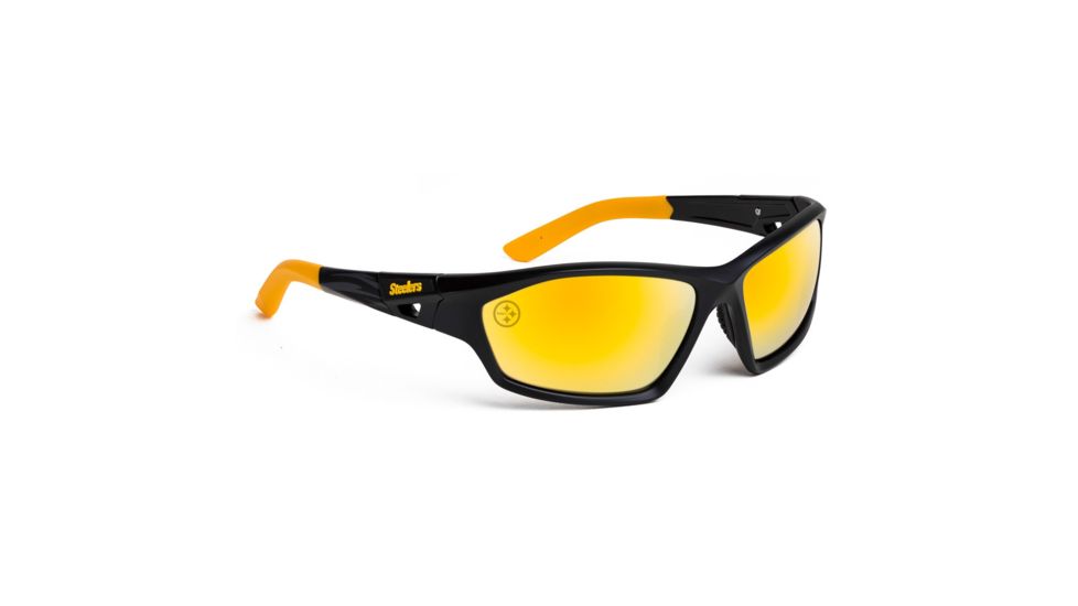 NFL Lateral Pittsburgh Steelers Bifocal Prescription Sunglasses, Matte Black Frame, 619462A25BI