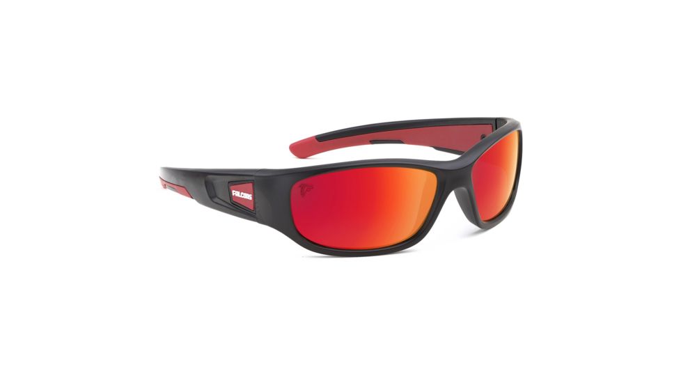 NFL Zone Atlanta Falcons Single Vision Prescription Sunglasses, Matte Black Frame, 655975T02SV