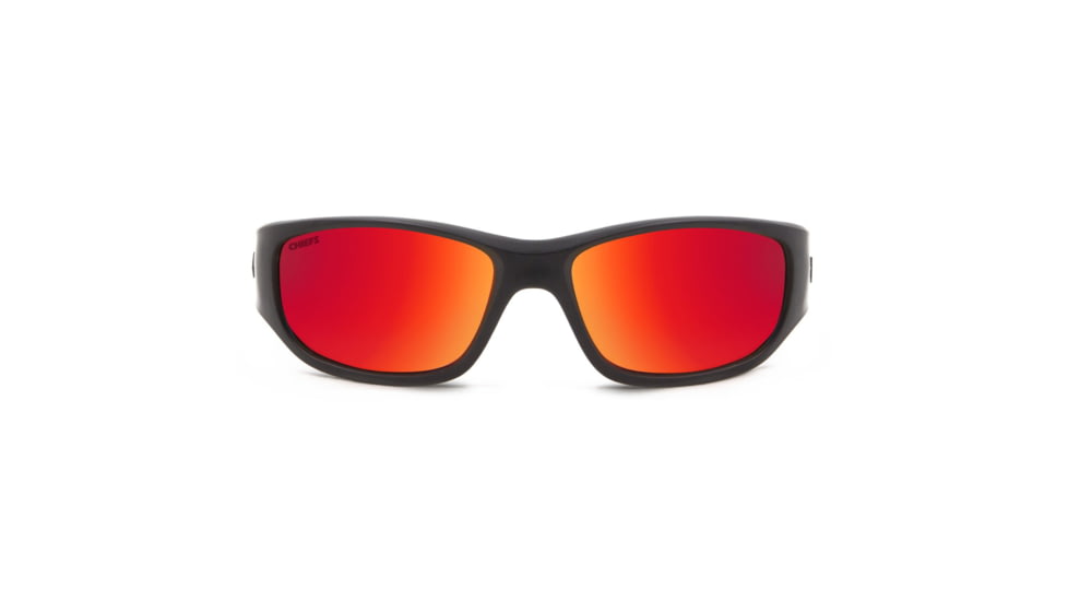 NFL Zone Kansas City Chiefs Single Vision Prescription Sunglasses, Matte Black Frame, 655975T16SV