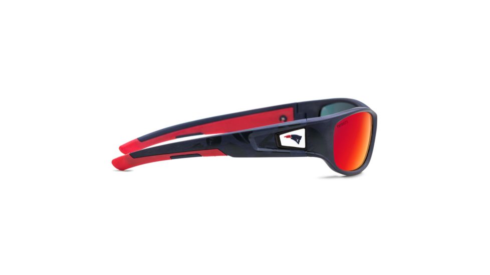 NFL Zone New England Patriots Single Vision Prescription Sunglasses, Matte Dark Blue Frame, 655975T19SV