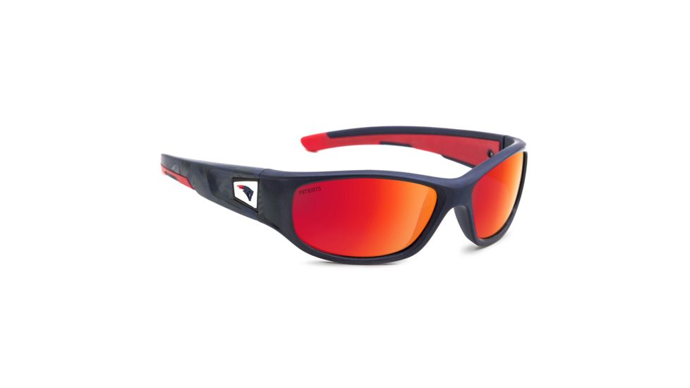 NFL Zone New England Patriots Single Vision Prescription Sunglasses, Matte Dark Blue Frame, 655975T19SV