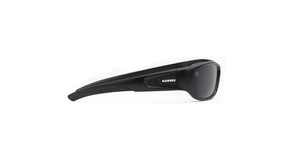 NFL Zone Oakland Raiders Single Vision Prescription Sunglasses, Matte Black Frame, 655975T23SV
