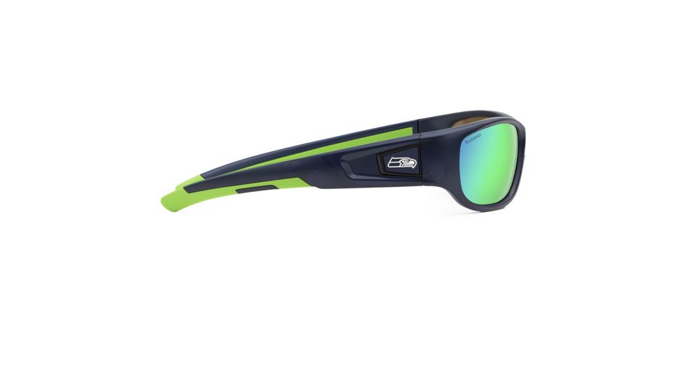 NFL Zone Seattle Seahawks Single Vision Prescription Sunglasses, Matte Dark Blue Frame, 655975T28SV