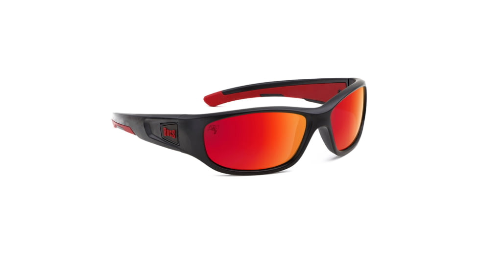 NFL Zone Tampa Bay Buccaneers Single Vision Prescription Sunglasses, Matte Black Frame, 655975T30SV