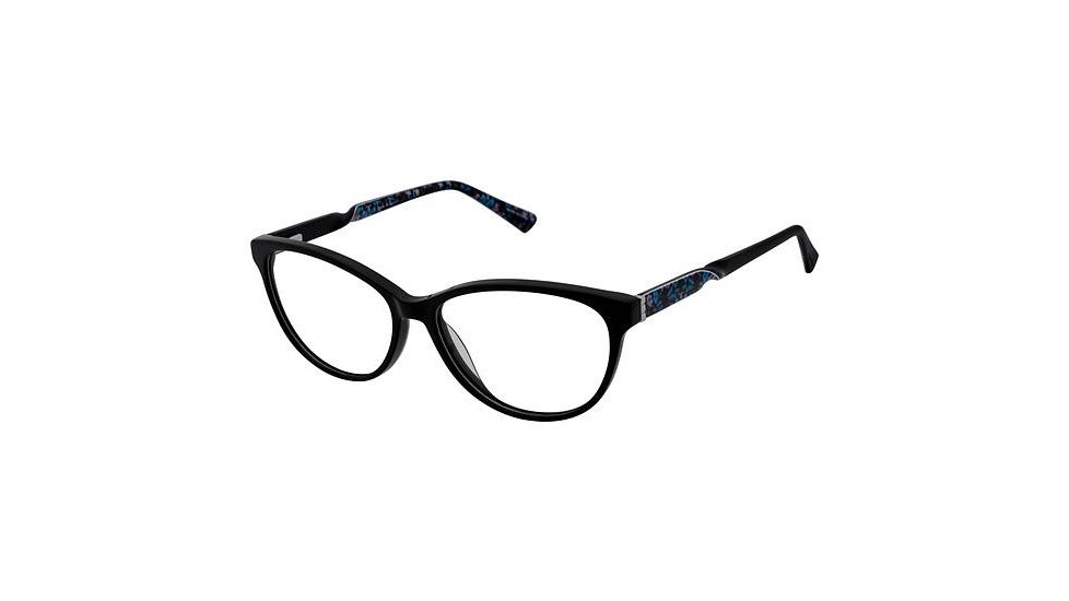 Nicole Miller Elizabeth Eyeglass Frames - Frame Black, Size 55/14mm NMELIZABETH01