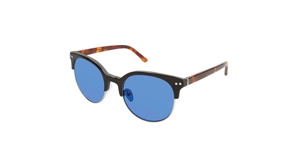 Nicole Miller Sylvan Single Vision Prescription Sunglasses NMSYLVAN01 - Frame Color Black Tortoise