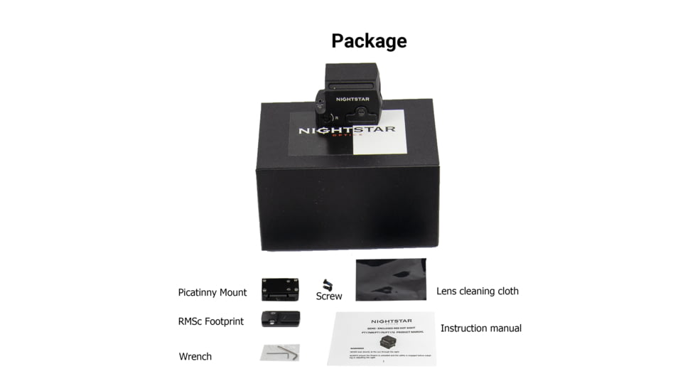 NightStar PT17G 1x17mm Reflex Red Dot Sight