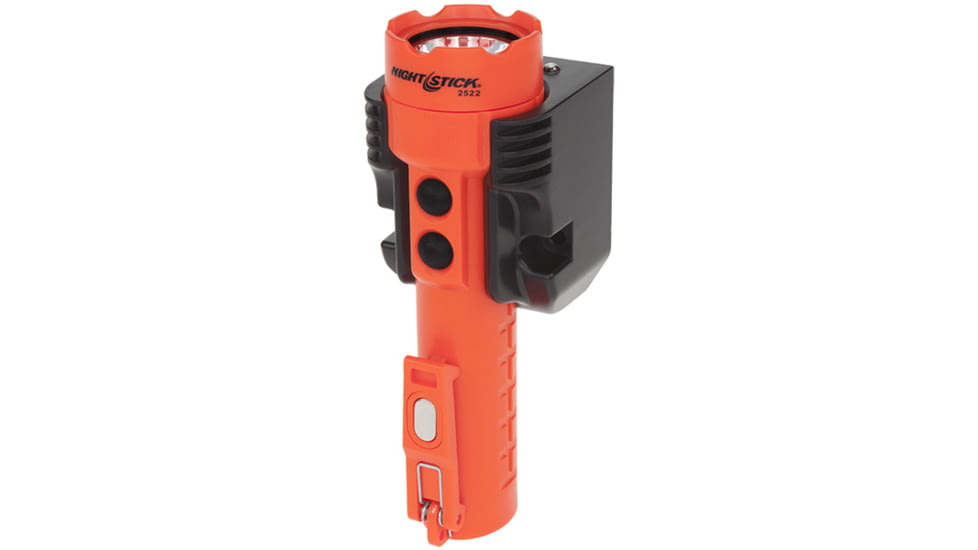 Nightstick Dual-Light Flashlight w/Dual Magnets,Rechargeable,350 Lumens,Red NSR-2522RM