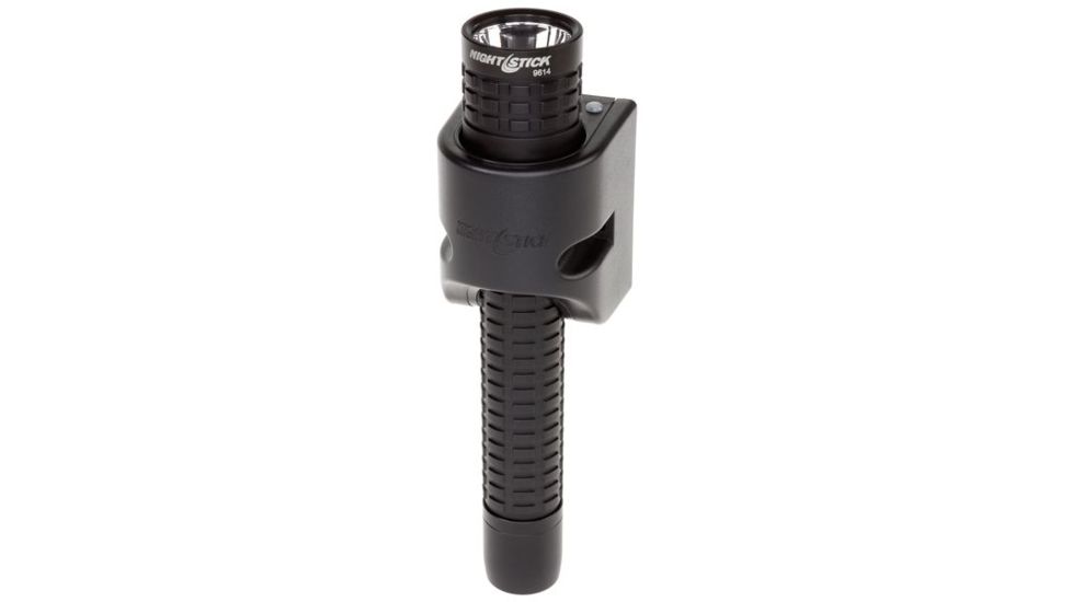 Nightstick Duty Size Multi Function Metal LED Flashlight,Rechargeable,AC/DC Adapter,650 Lumens,Black NSR-9614XL