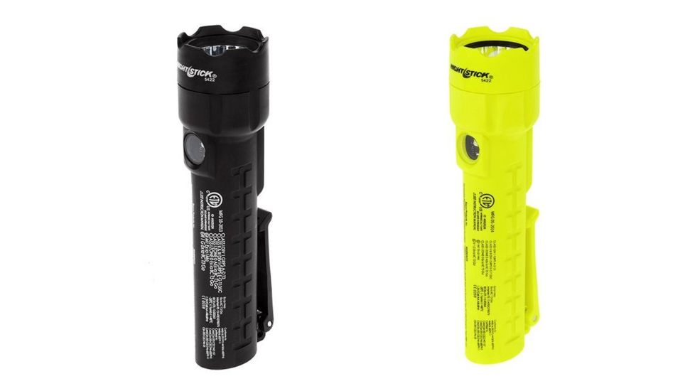 Nightstick Intrinsically Safe Permissible Dual-Light Flashlight, Black, Green
