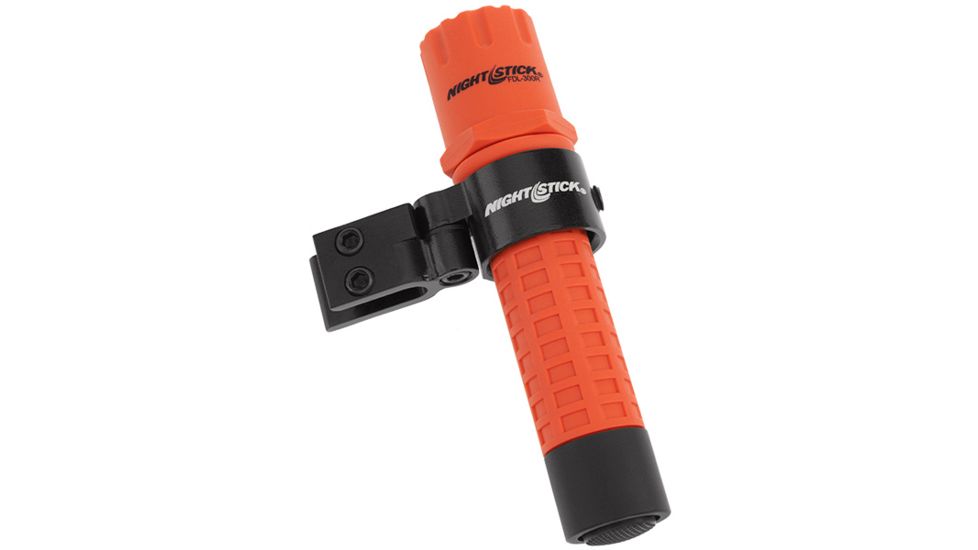 Nightstick Tactical Fire LED Flashlight w/Multi-Angle Helmet Mount,180 Lumens,Red FDL-300R-K01