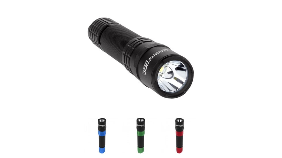 Nightstick USB Rechargeable Tactical Flashlight, Black, Blue, Green, Red