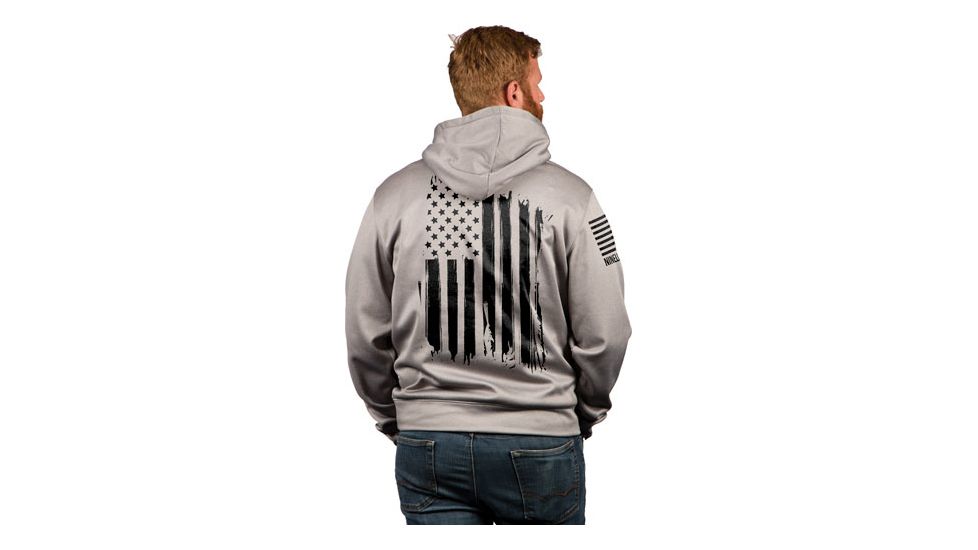 Nine Line Apparel America Tail Gater Hoodie Grey Heather 2xl