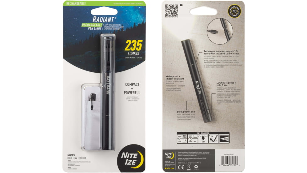 Nite Ize Radiant Rechargeable Pen Light - RPLRA-01-R7