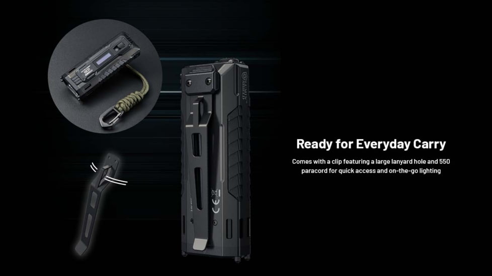 Nitecore EDC37 USB-C Rechargeable 8000 Lumens LED EDC Flashlight