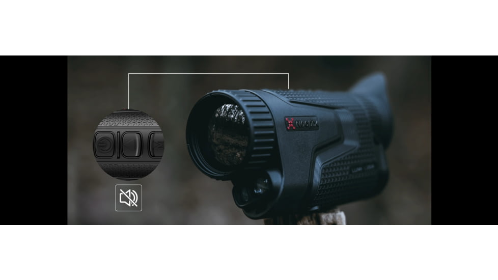 NOCPIX LUMI LRF H35R 2.5-20x35mm Thermal Monocular, 50 Hz, 640x512, Black, LUMIH35R