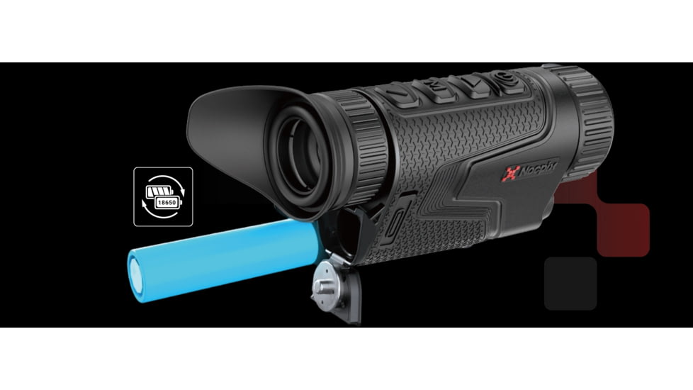 NOCPIX LUMI LRF H35R 2.5-20x35mm Thermal Monocular, 50 Hz, 640x512, Black, LUMIH35R