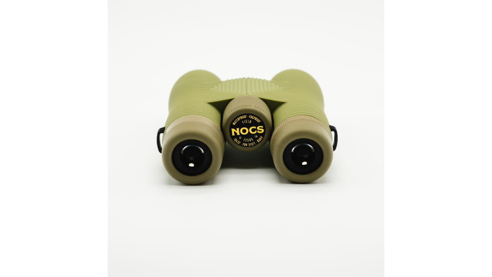 Nocs Provisions Field Issue 10x32mm Roof Prism Waterproof Binoculars, Rugged, Ponderosa Green, NOC-FLX-GN1
