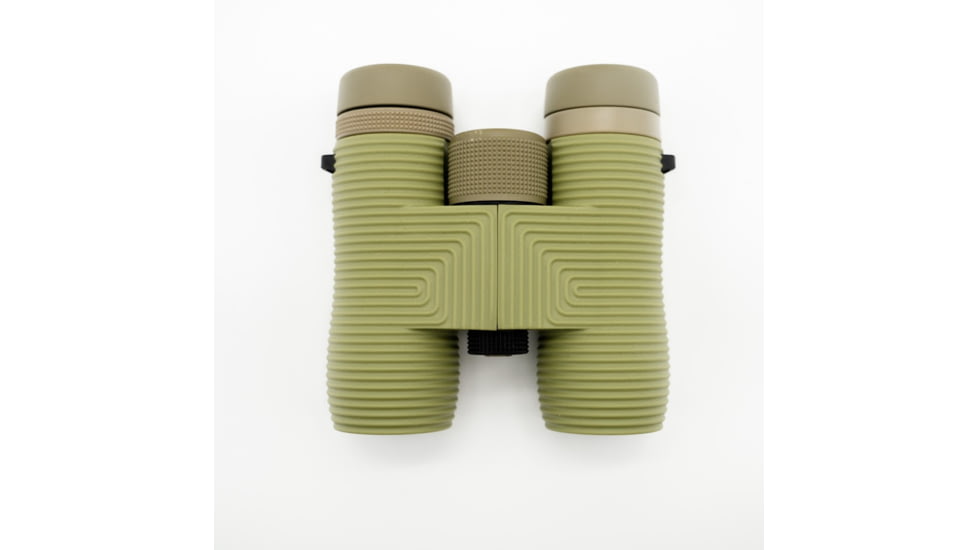 Nocs Provisions Field Issue 10x32mm Roof Prism Waterproof Binoculars, Rugged, Ponderosa Green, NOC-FLX-GN1